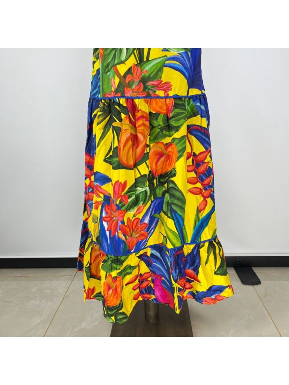 NWOT Farm Rio Cotton Bright Nature Maxi Sundress Multicolor Size M - Picture 8 of 15